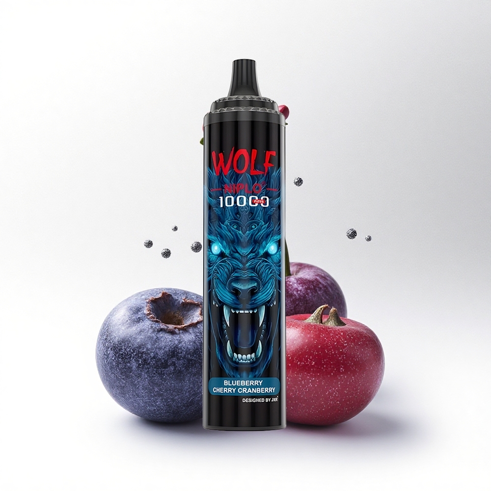 JNR Wolf Niplo 10000 Blauwe Bes Kers Veenbes 20ml Type-C