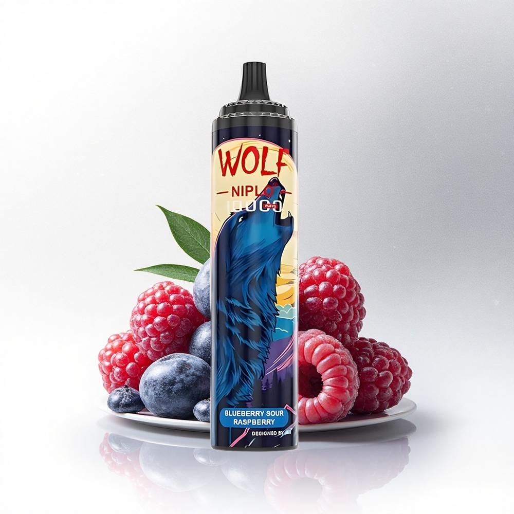 JNR Wolf Niplo 10000 Blauwe Bes Zure Framboos Type-C 20ml 5%