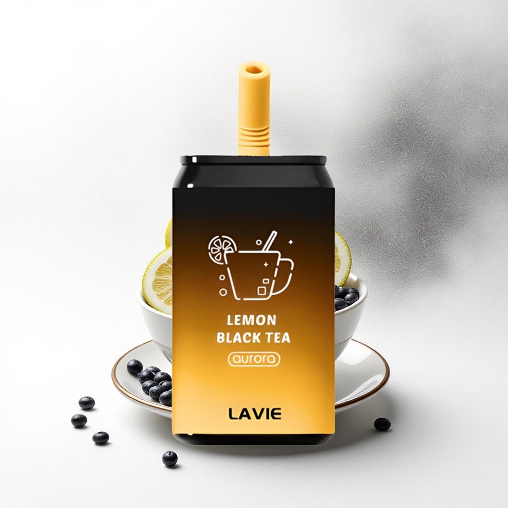 Lavie Aurora 11000 Puffs Citroen Zwarte Thee 22ML 650mAh Type C