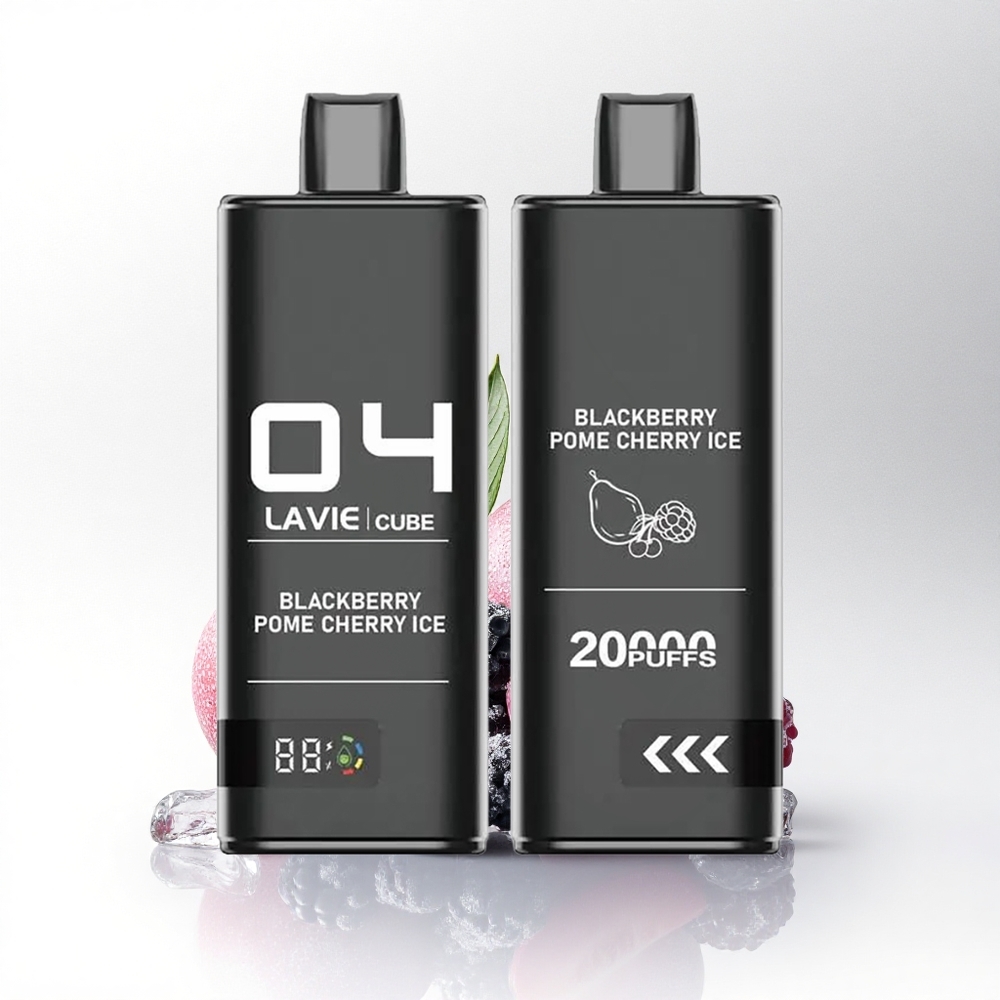 Lavie Cube 20000 Puffs Braambes Appelkers IJs Type C 28ML 600mAh