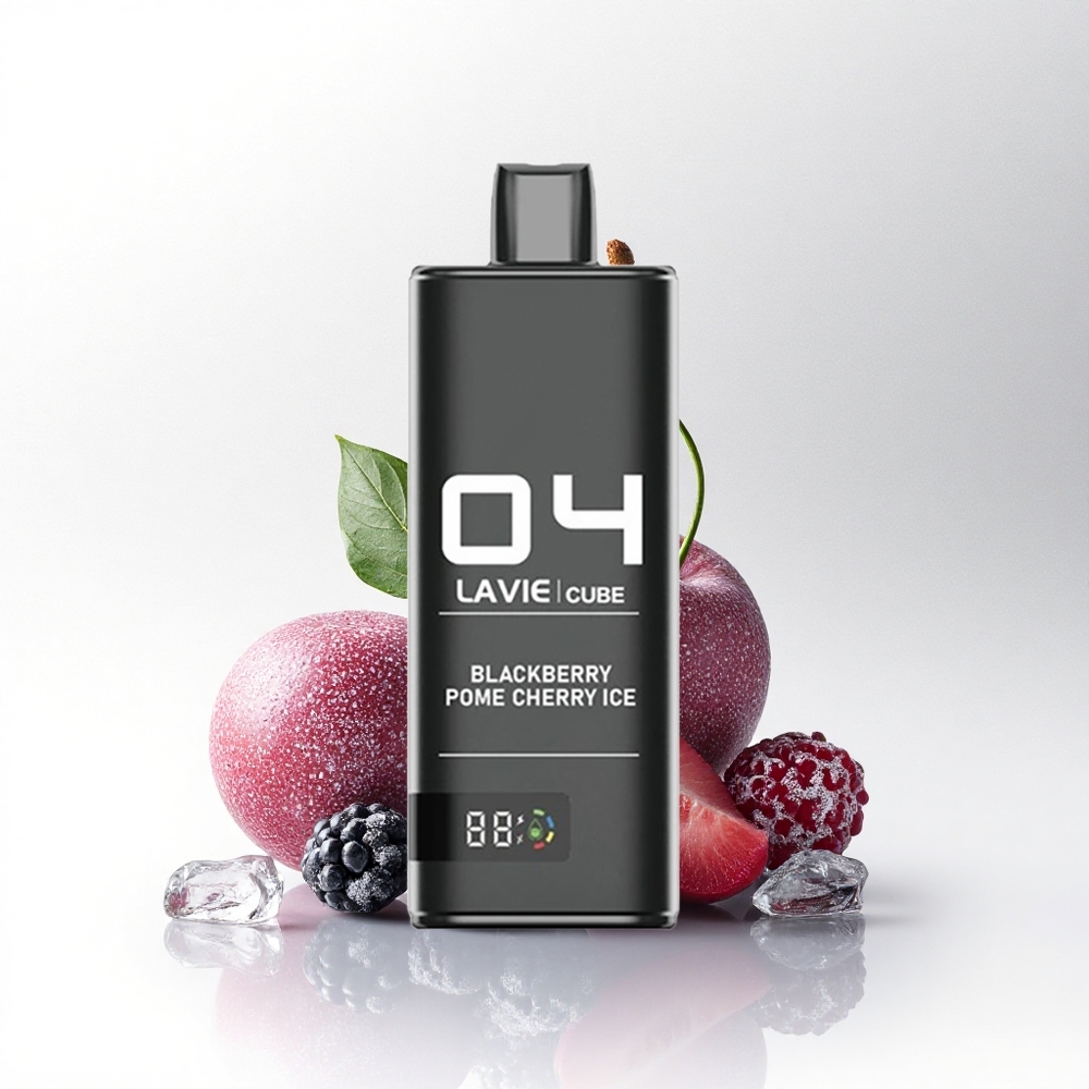 Lavie Cube 20000 Puffs Braambes Appelkers IJs Type C 28ML 600mAh