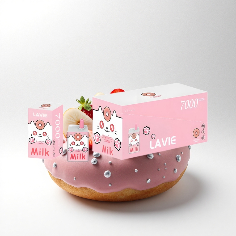 Lavie Milk 7000 Puffs Aardbei Donut 16ML Type C