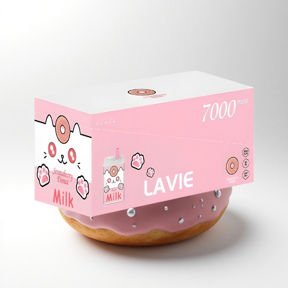 Lavie Milk 7000 Puffs Aardbei Donut 16ML Type C