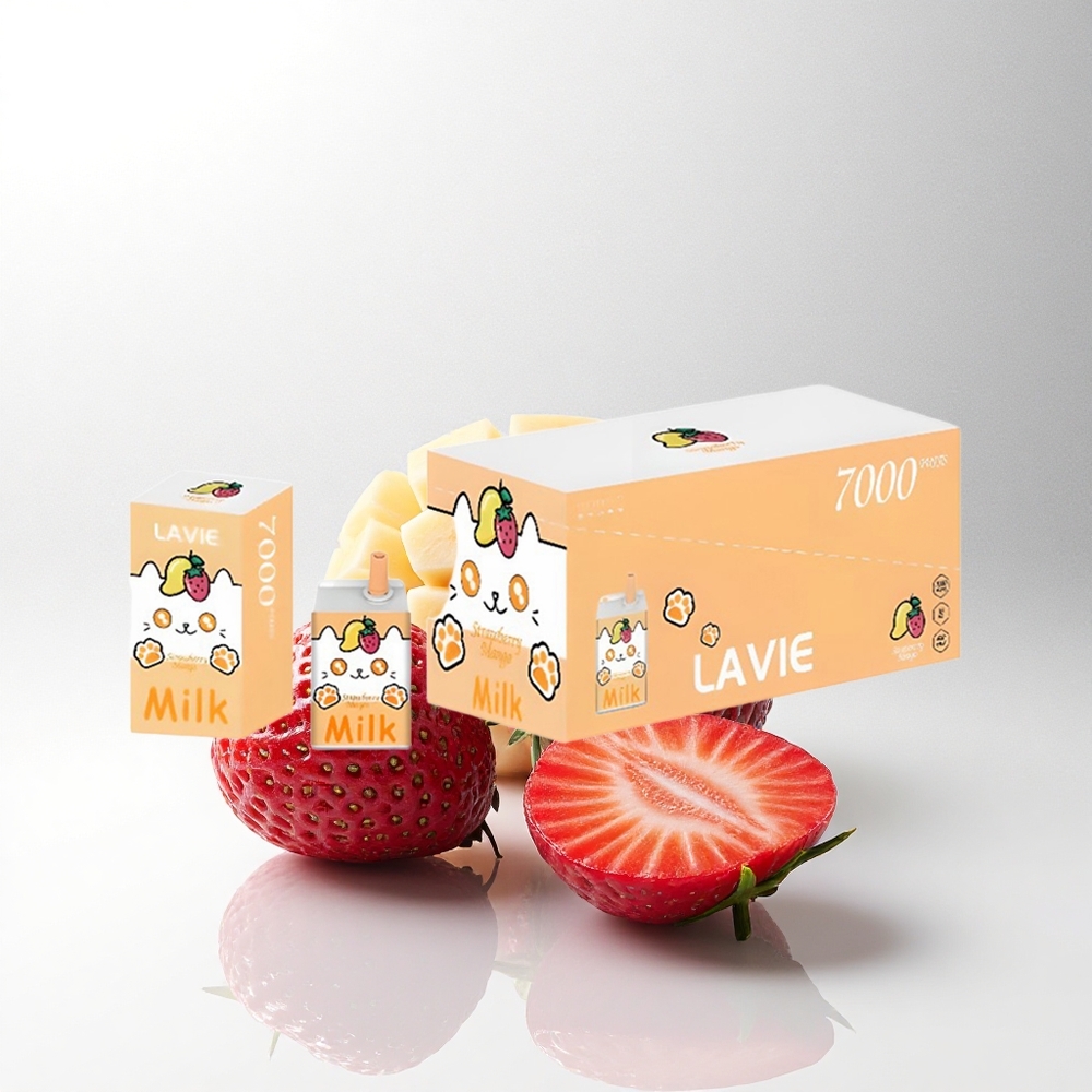 Lavie Milk 7000 Puffs Aardbei Mango 600mAh Type C