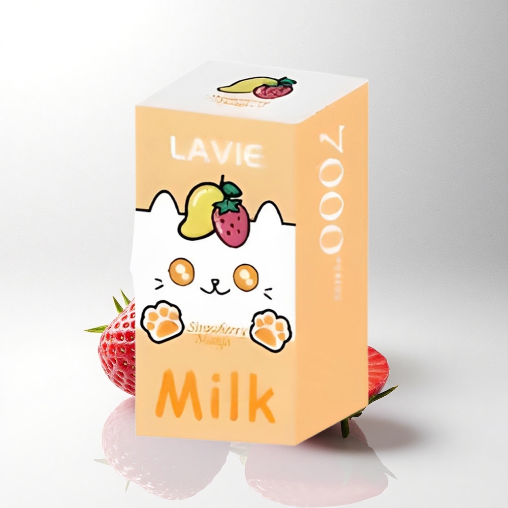 Lavie Milk 7000 Puffs Aardbei Mango 600mAh Type C