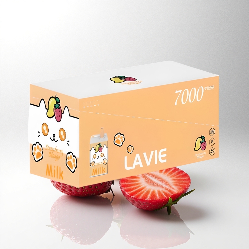 Lavie Milk 7000 Puffs Aardbei Mango 600mAh Type C