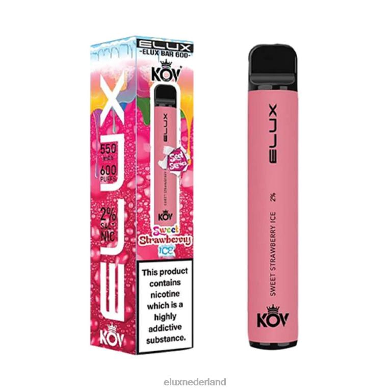 Elux Bar wegwerpvape uit de zoete serie zoet aardbeienijs 288Z110 - ELUX vape prijs