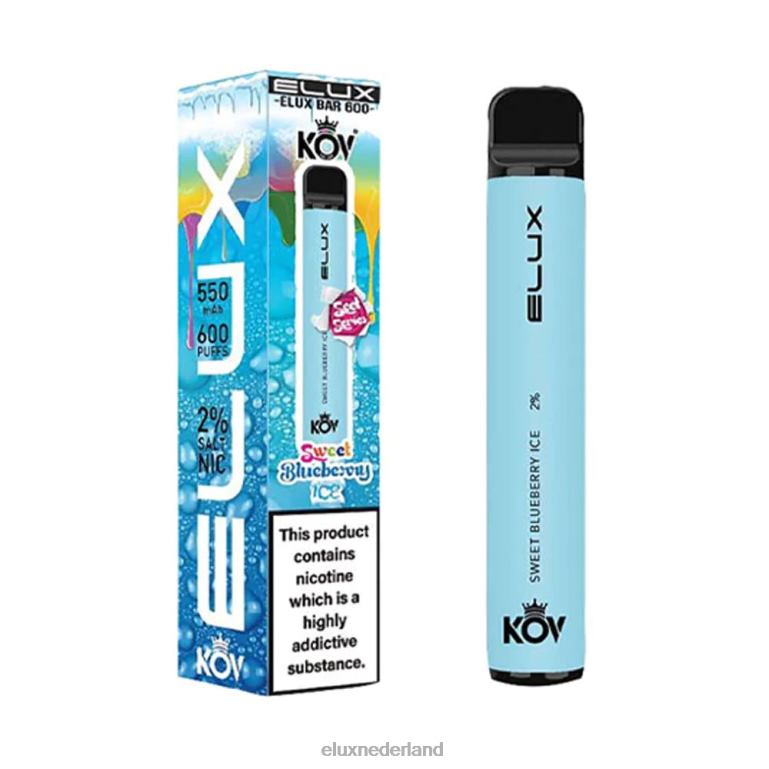 Elux Bar wegwerpvape uit de zoete serie zoet bosbessenijs 288Z109 - ELUX vape review