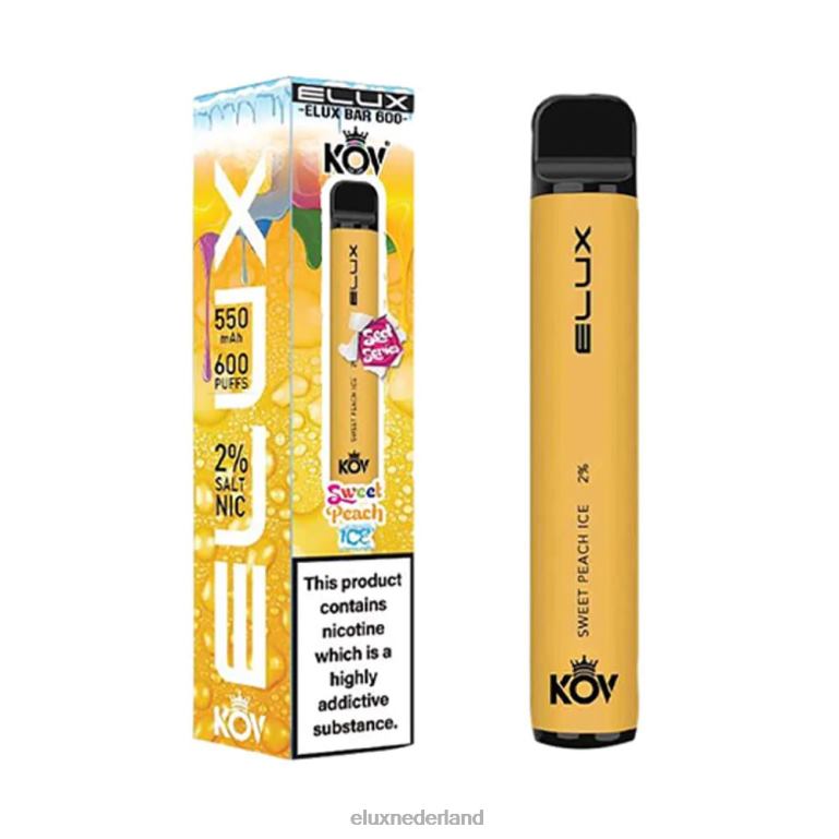 Elux Bar wegwerpvape uit de zoete serie zoet perzikijs 288Z108 - ELUX vape kopen