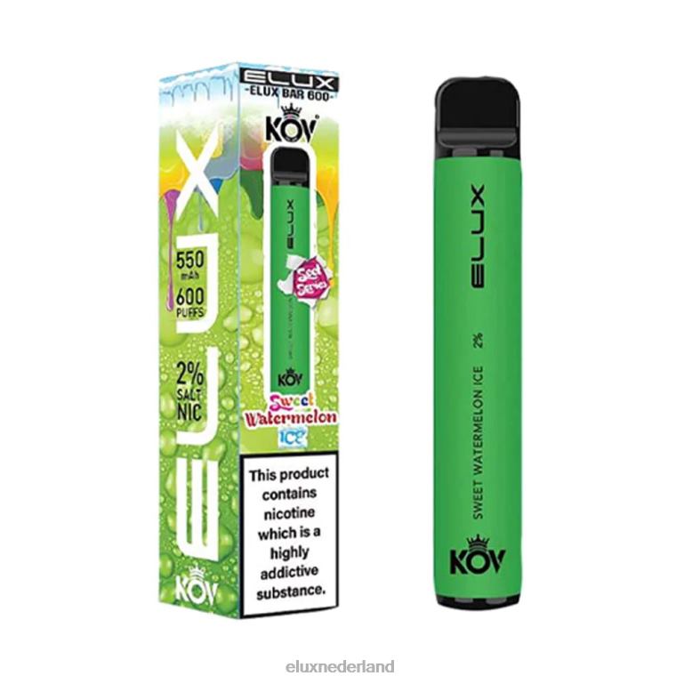 Elux Bar wegwerpvape uit de zoete serie zoet watermeloenijs 288Z111 - ELUX Nederland